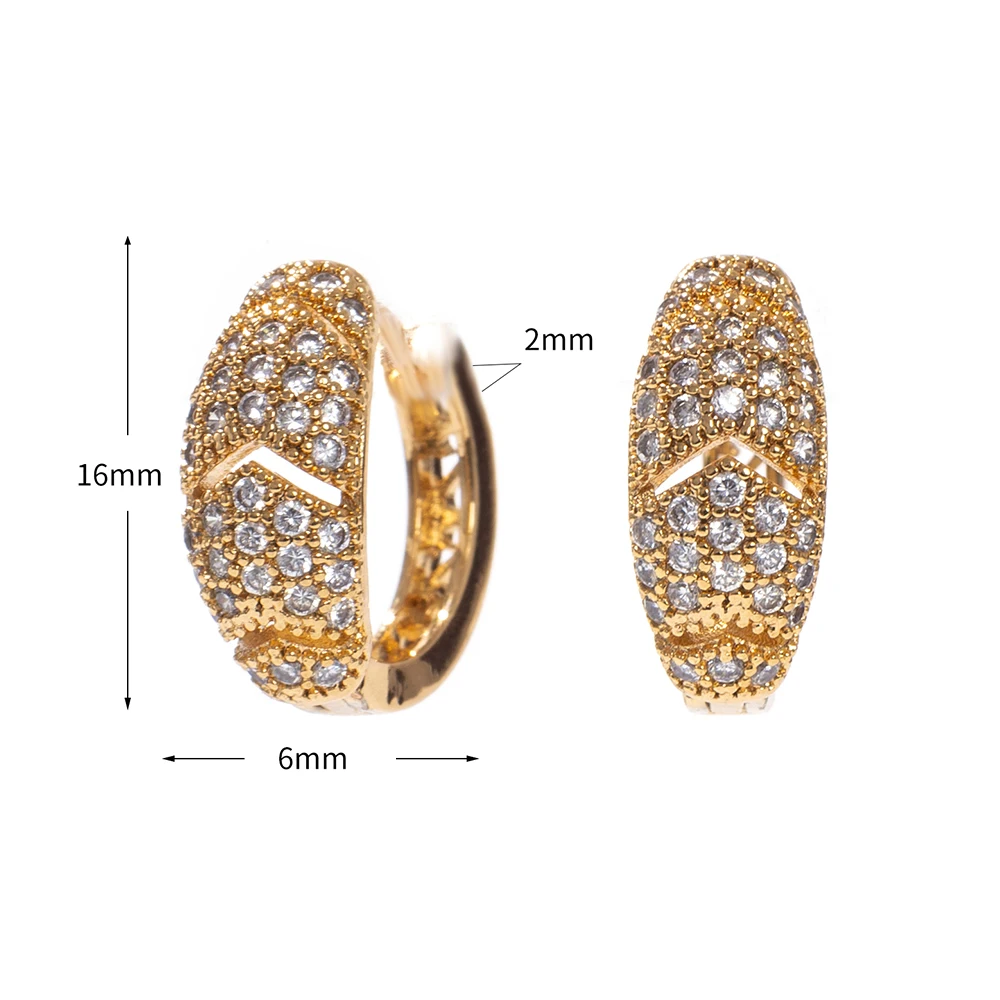 Gold /Silver Color Hoop Earrings White Crystal Rhinestone Earring Hoops for Women Vintage Fashion Jewelry Circle Earings Gifts | Украшения