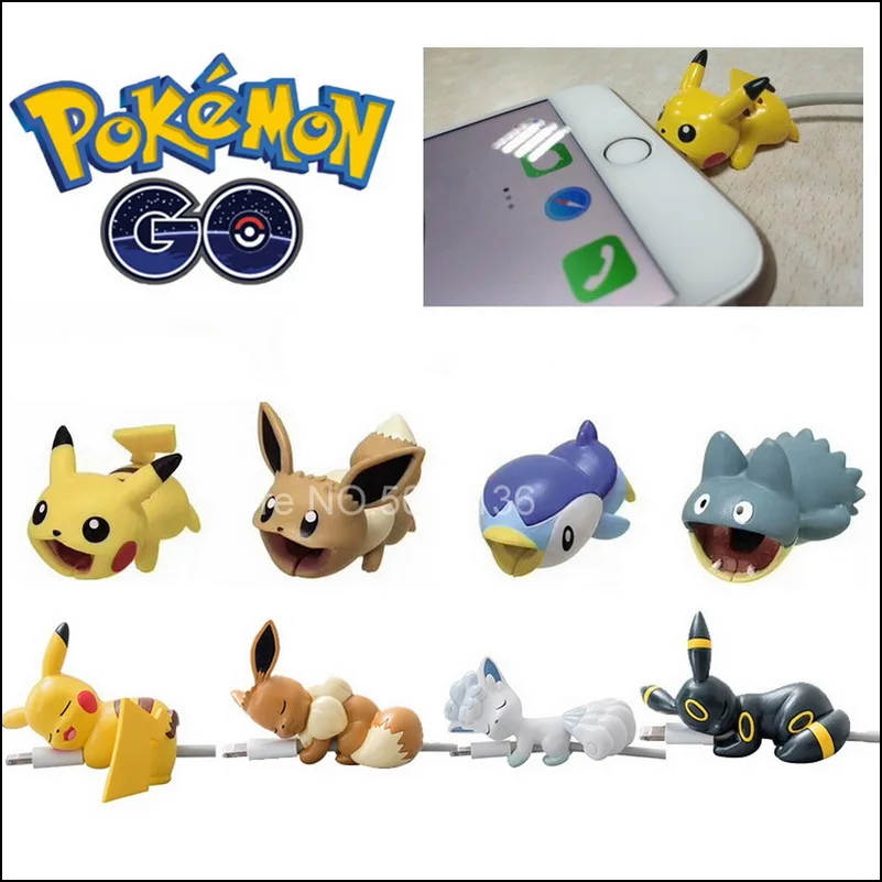 Защита для кабеля Pokemones Go USB кабель зарядки реквизит косплея чехол с изображением