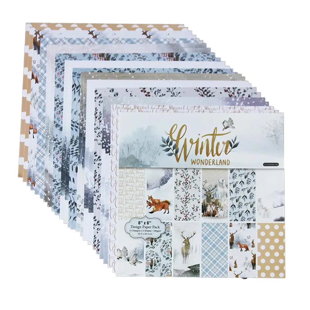 Новинка 24 листа подставки для скрапбукинга на рождественскую вечеринку бумажный