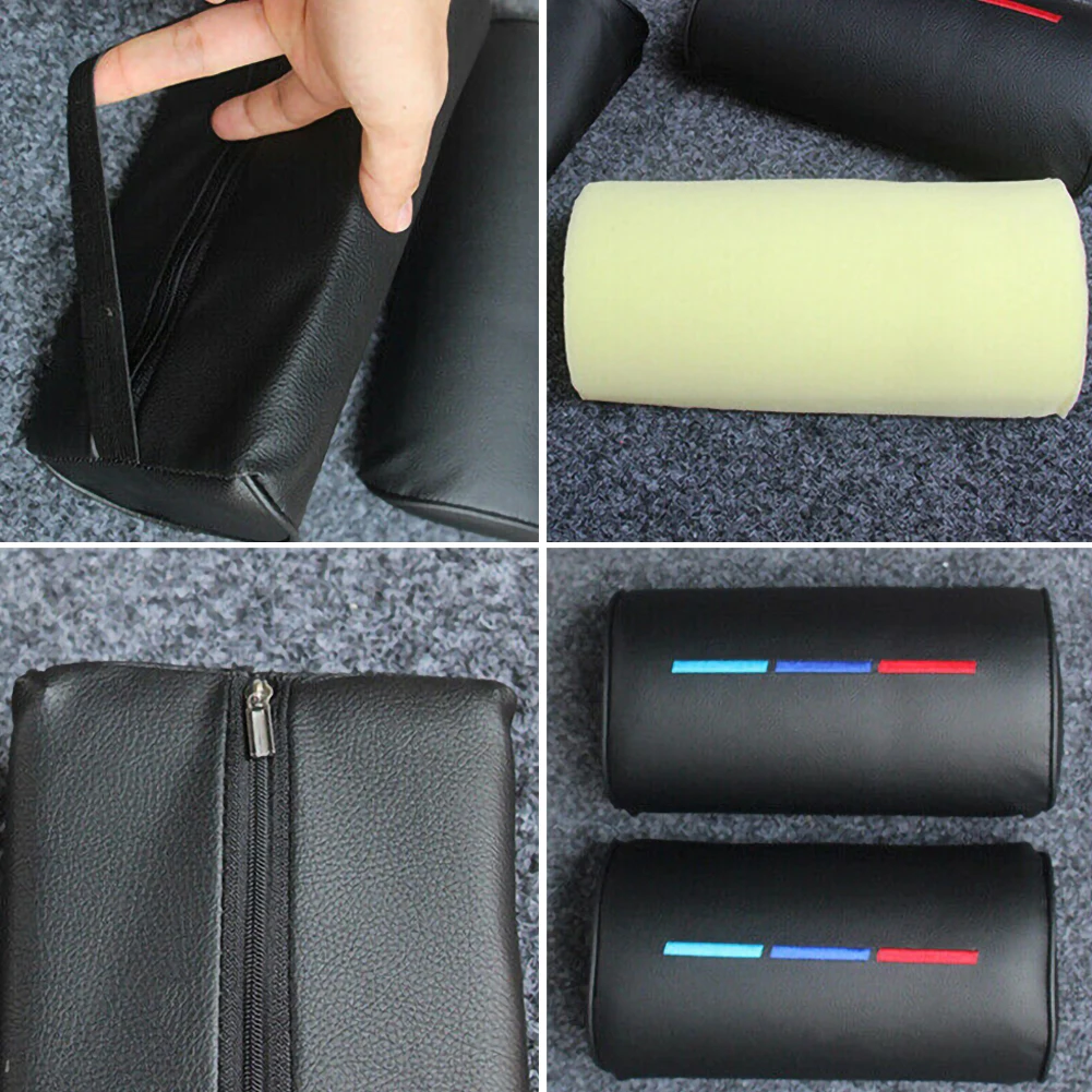 1Pcs Universal car headrest Pu leather pillow neck support Comfortable Headrest For BMW | Neck Pillow
