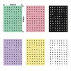 Английский, алфавитно-цифровой маркировочный материал, цветные черно-белые наклейки, солевые наклейки, мелкие узоры, Канцтовары для рукоделия