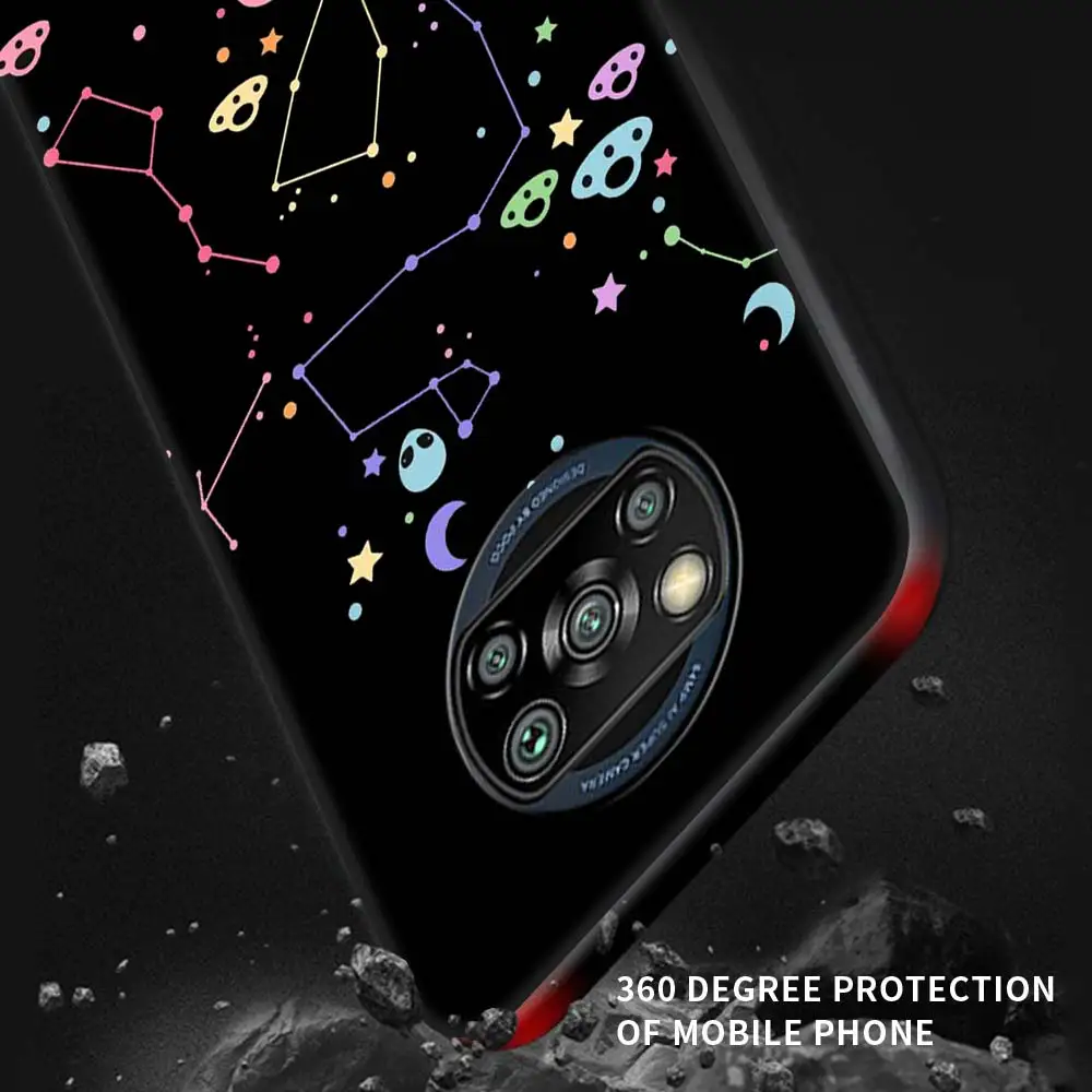

Soft TPU Case Fundas For Xiaomi Mi 11 Poco X3 NFC F2 Pro M3 M2 10T 9T Note 10 Lite Cartoon Alien Space Back Cover Coque Capa