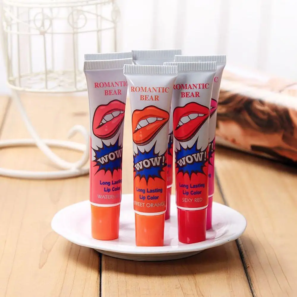 

6 Colors Lipsticks Women Waterproof Peel Off Mask Tint Pack Lip Gloss Long Lasting Lipsticks Maquiagem Lips Makeup YL