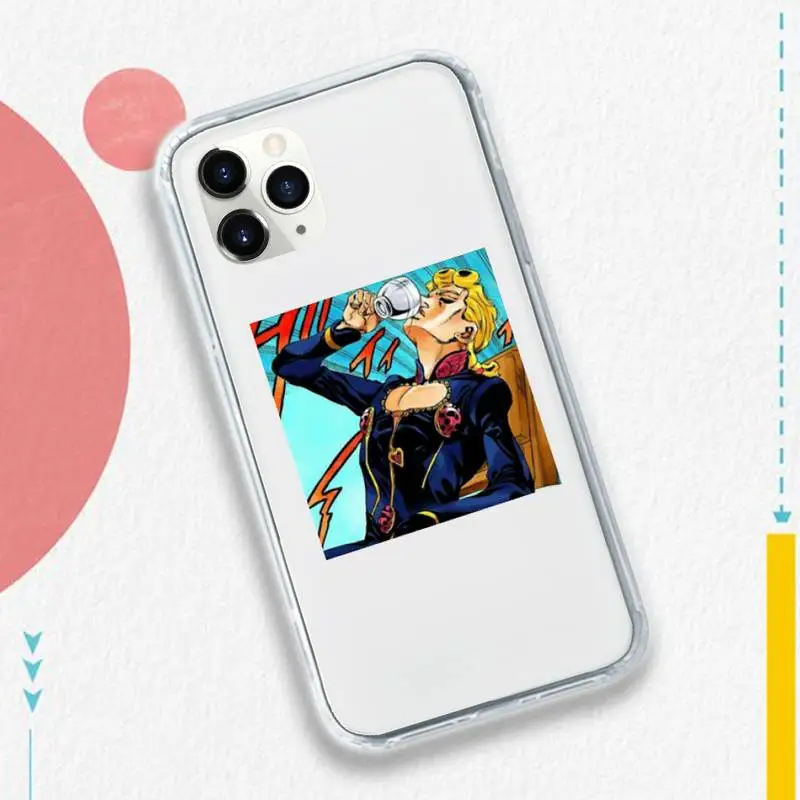 

ADVENTURE OVER HEAVEN JoJo Anime Phone Cases Transparent soft For iphone 5 5s 5c se 6 6s 7 8 11 12 plus mini x xs xr pro max