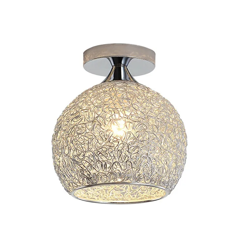 

Corridor LED Ceiling Lights Aluminum Unique Weaving Process Pattern Lampshade Home Decoration Lighting For Bedroom Living Room