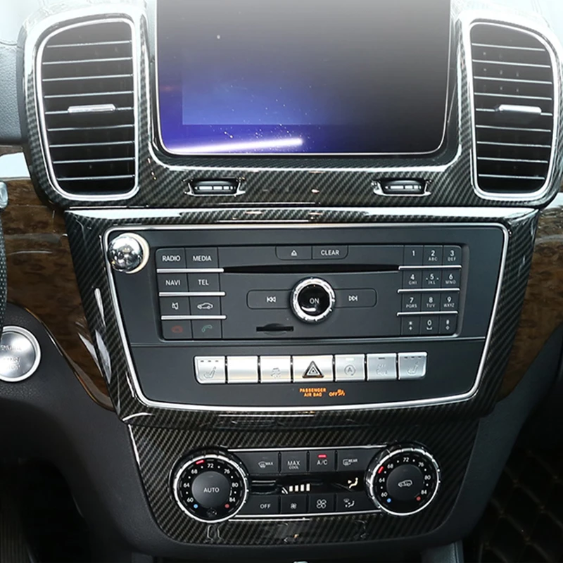 

Lsrtw2017 Carbon fiber car interior accessories armrest door sound trims for Mercedes Benz GLE GLS ML GL 320 300 400 450 GL350