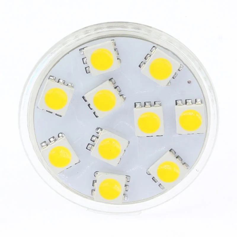 10 светодиодов MR11 свет 5050 SMD широкий вольт (AC/DC 10-30 в) белый дисплей ювелирный