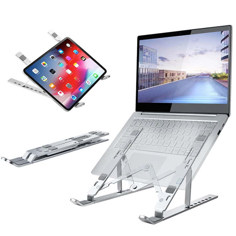 

Foldable Adjustable Aluminum Laptop Holder Non-slip Desktop Notebook Stands Laptop Stand For Notebook Macbook Pro Air IPad Pro