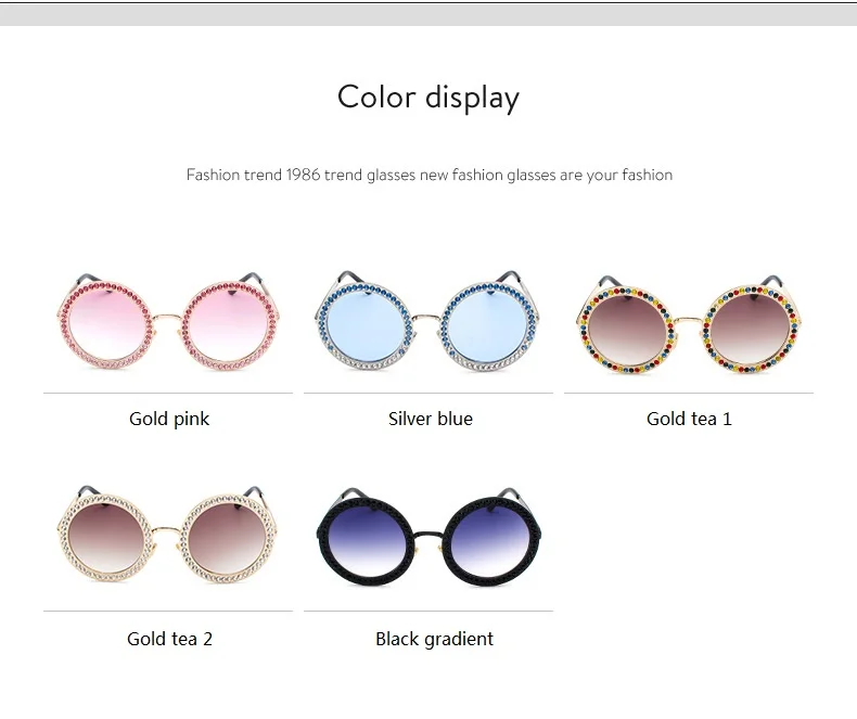 Винтажные женские солнцезащитные очки gafas, роскошные брендовые инкрустированные кирпичные солнцезащитные очки oculos de sol mujer, большие круглые солнцезащитные очки