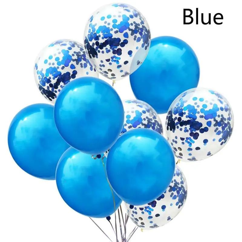 10pcs 12inch Confetti Latex Balloons Set Kids Birthday Decoration Solid Color Balloon Festival Wedding Party Home Decor Supplies | Дом и сад