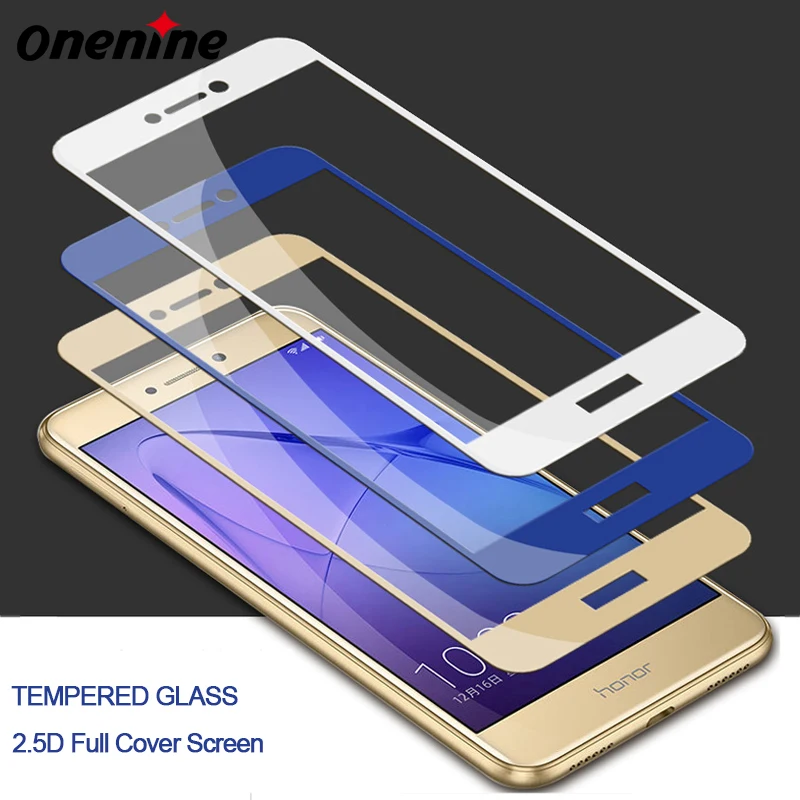 Onenine 4D пленка из закаленного стекла для Huawei P8 Lite 2017 Защитная экрана полное
