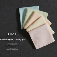 5 pcs made rag microfibre multi purpose kitchen towels items clean absorbent non stick oil clean cloth dish washing cloth