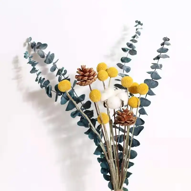 

Eucalyptus Leaves Cotton Artificial Dried Flower Nordic for Home Wedding Decor Birthday Party Easter Ramadan Bloemen Decoracion