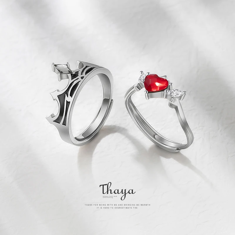 Серия сказок Тайя S925 Настоящее серебро 925 пробы Красный кубический циркон