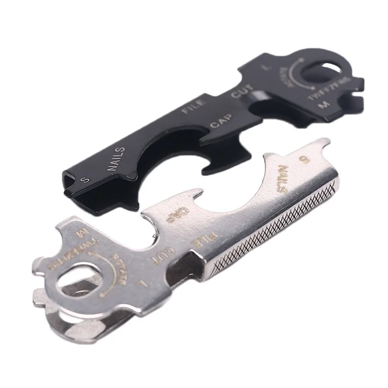 

8 In 1 Multitools Stainless Steel Keychain Outdoor Survival Tool Gear Gadget Hiking Accessories Camping Gear
