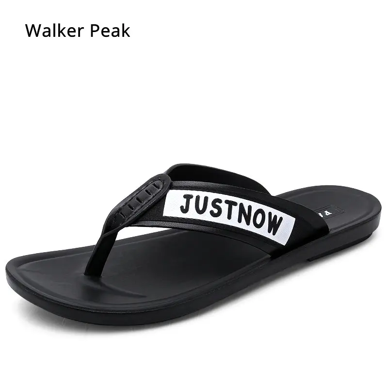 Мужские вьетнамки пляжные Нескользящие кожаные шлепанцы Zapatos Hombre повседневная