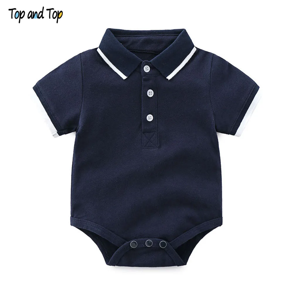 Navy Blue Топ и топ; модные комбинезоны для маленьких мальчиков в джентльменском стиле; клетчатый хлопковый комбинезон с длинными рукавами для малышей; праздничная одежда для новорожденных; Bebes - Цвет: Navy Blue