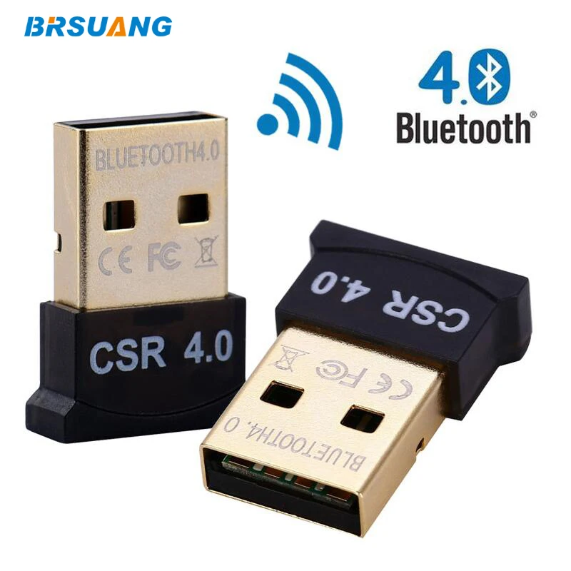 BRSUANG USB Bluetooth адаптер беспроводной CSR 4 0 Двойной режим приемник передатчик для Windows