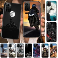 2021 motocross sports phone case for xiaomi redmi poco f1 f2 f3 x3 pro m3 9c 10t lite nfc black cover silicone back prett mi 10