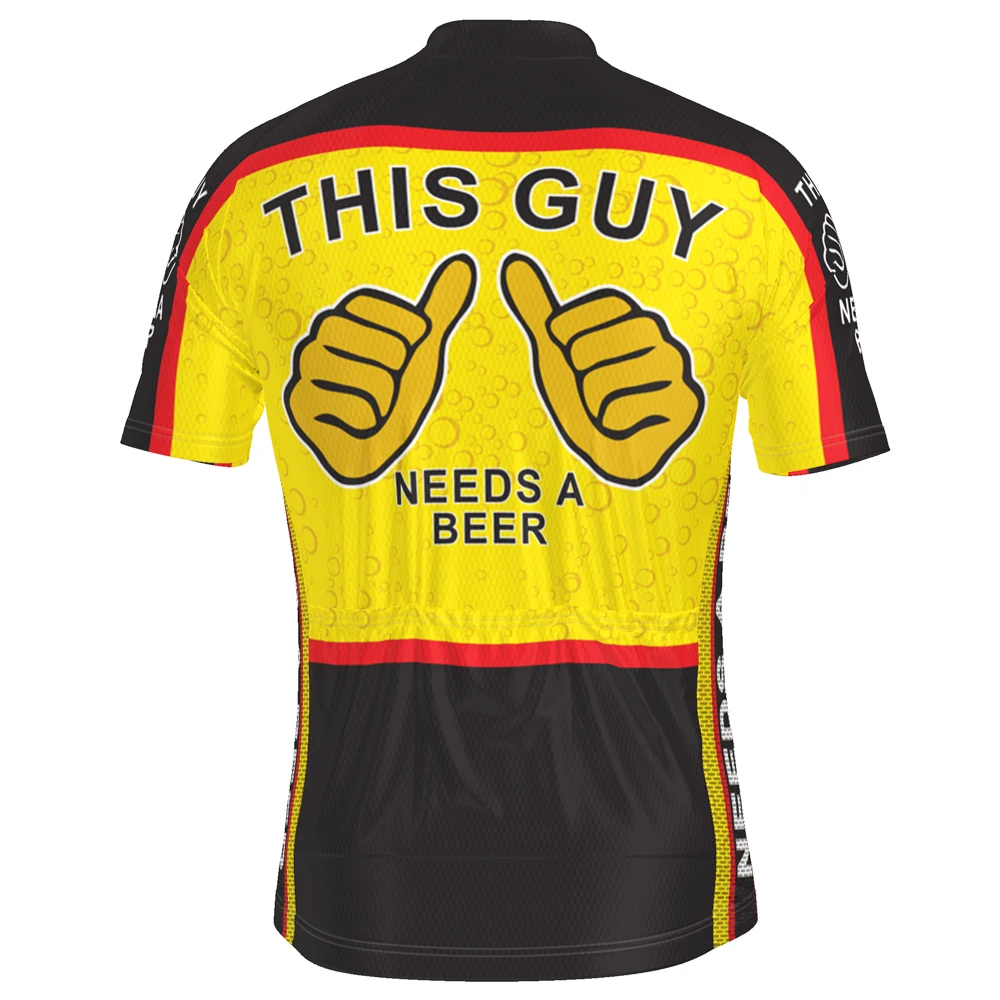HIRBGOD Men Cycling Jerseys Top Skinsuit Clothing Mountain Bike MTB Breathable Quick-drying Bicycle Clothes TYZ101-01 | Спорт и