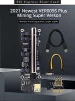 new new 1 10pcs tishric pcie riser 009s plus pci e 16x riser card pci express 009s video card extension cable for mining pcie