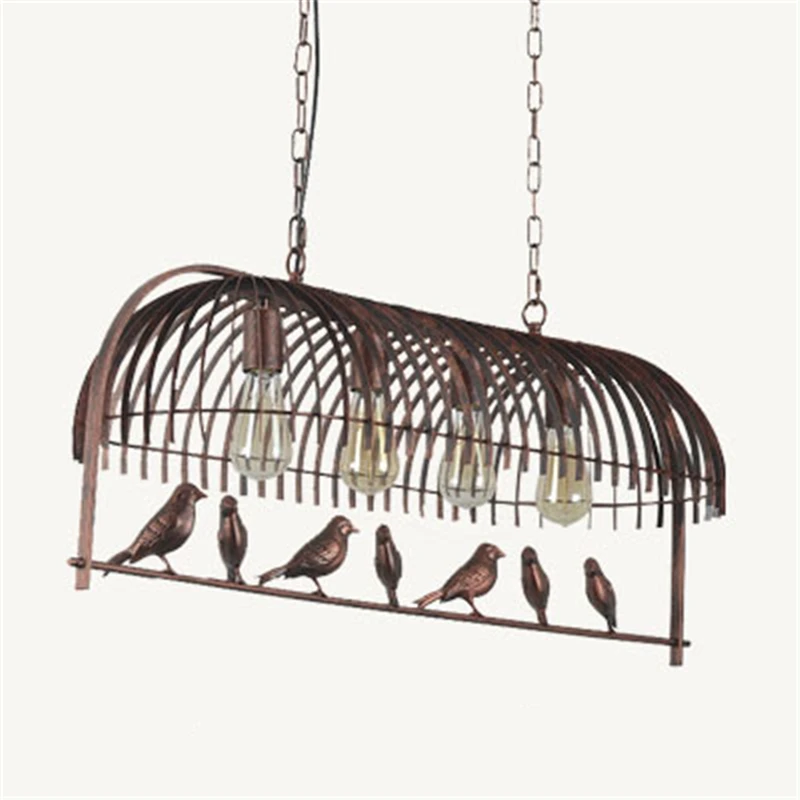 Американская Металлическая птичья клетка в стиле ретро Лофт простой кабинет