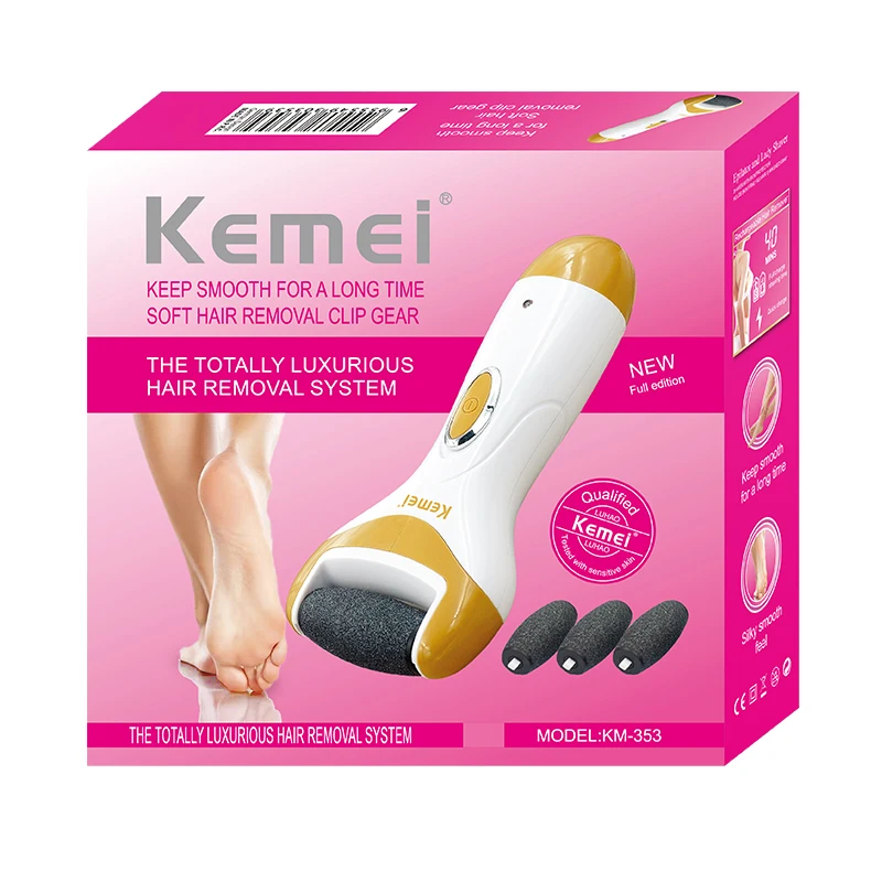 Пилка Kemei электрическая долговечная для ног инструмент ухода за ногами