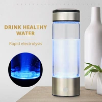 380ml portable hydrogen rich water bottle alkaline lonizer hydrogen water generator maker rechargeable hydrogen rich water cup