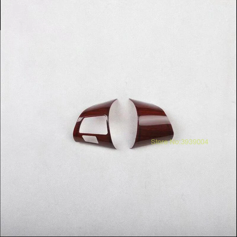 

For TOYOTA Corolla 2011-2013 2PCS Wood ABS Car Interior Steering Wheel Cover Trims Stickers Accessories Car Styling Moldings