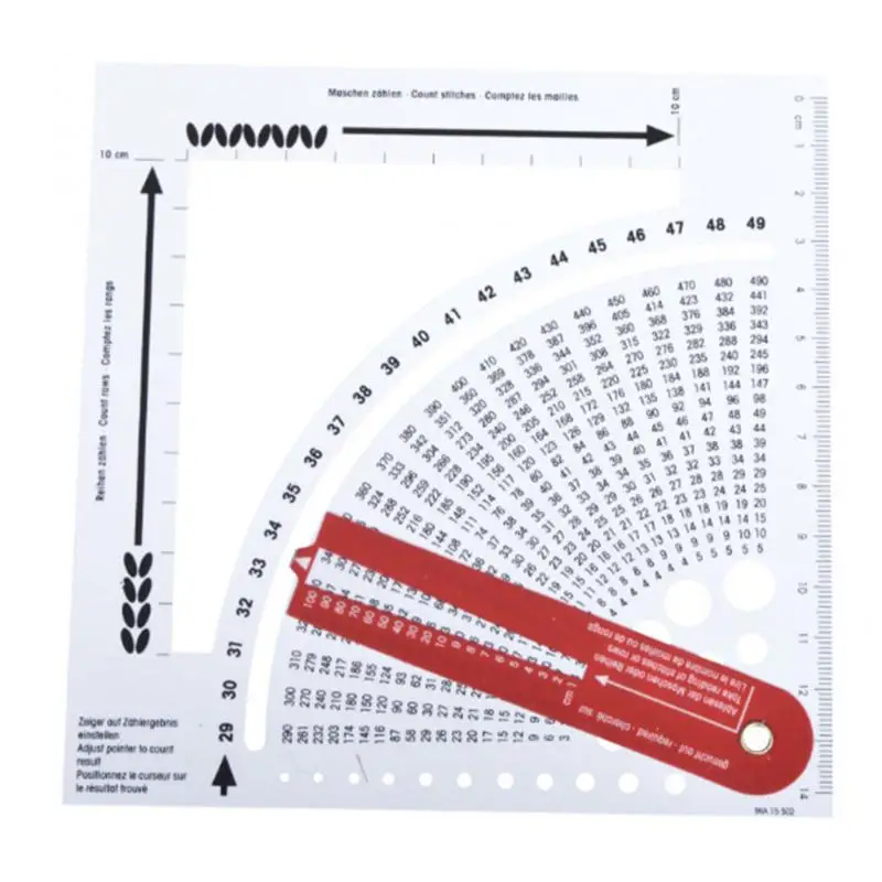 

Knitting Gauge Converter Braiding Knitting Calculator Weaving Ruler Sewing Tools Accessory DIY Apparel Sewing Supplies