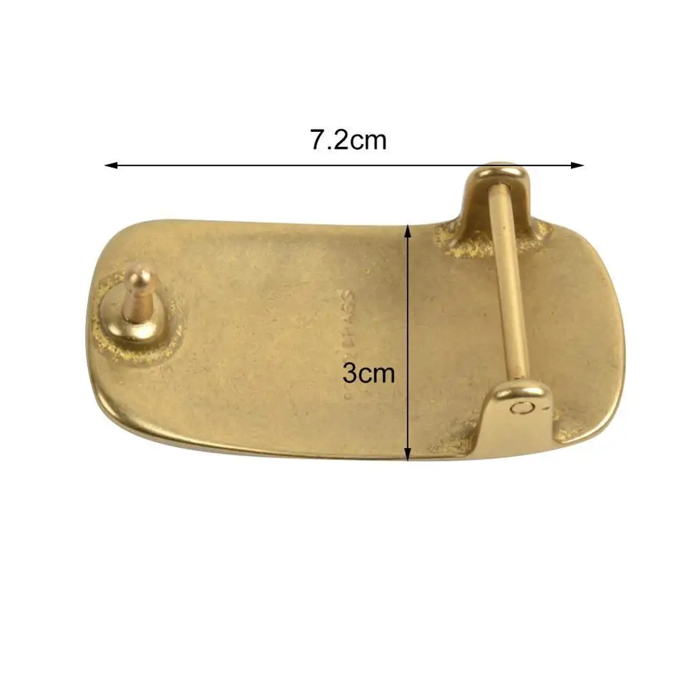 38 мм прямоугольная твердая латунная пряжка для ремня пустая Сделай Сам Кожа