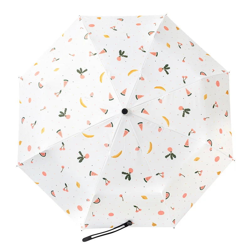 Cute Sunny and Rainy Umbrella Three-folding for Girls Children Umbrellas | Дом и сад