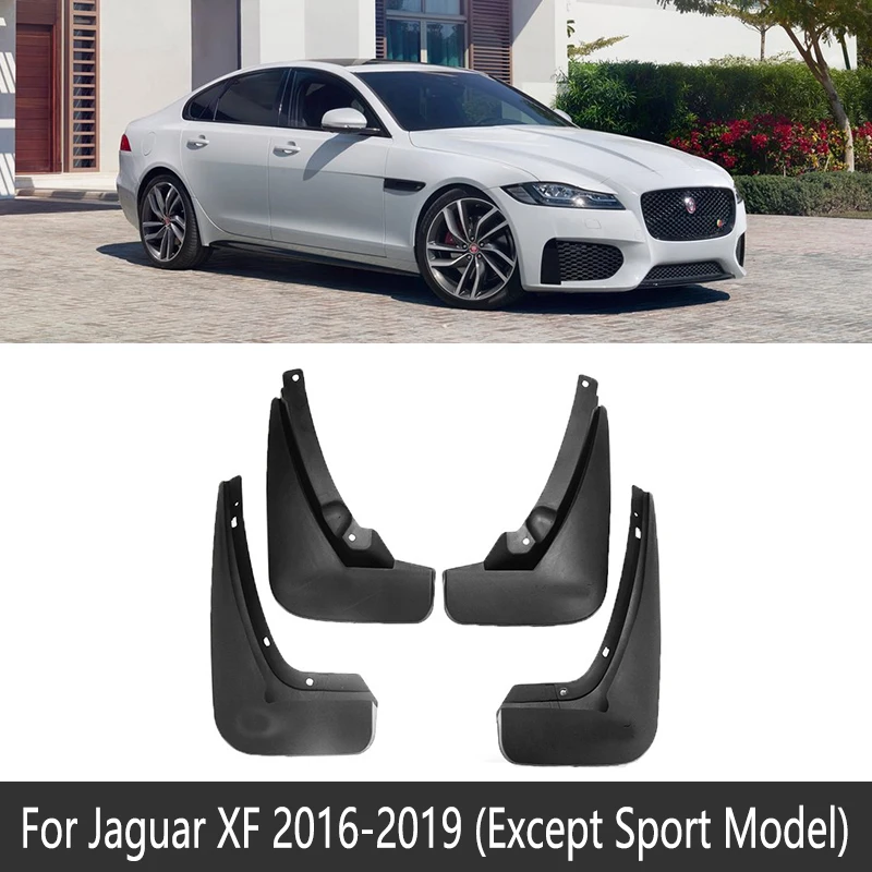 Except Sport Model 4 шт. спереди и сзади Брызговики автомобильные для Jaguar XF X260 260~ крыло брызговик гвардии закрылки аксессуары для брызговиков - Название цвета: Except Sport Model