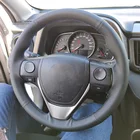 DIY Оригинальный чехол на руль для Toyota E'Z RAV4 Corolla 2013-2017 iM Scion Auris Кожаная оплетка для руля