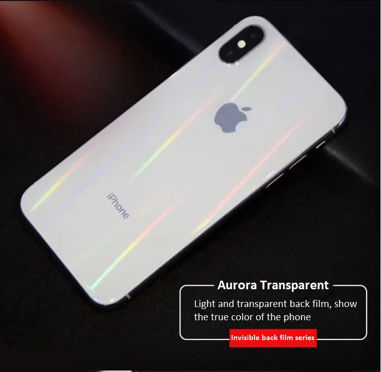 Прозрачная задняя пленка Aurora для мобильного телефона защитная мягкая iPhone 7 7P 8 8P X