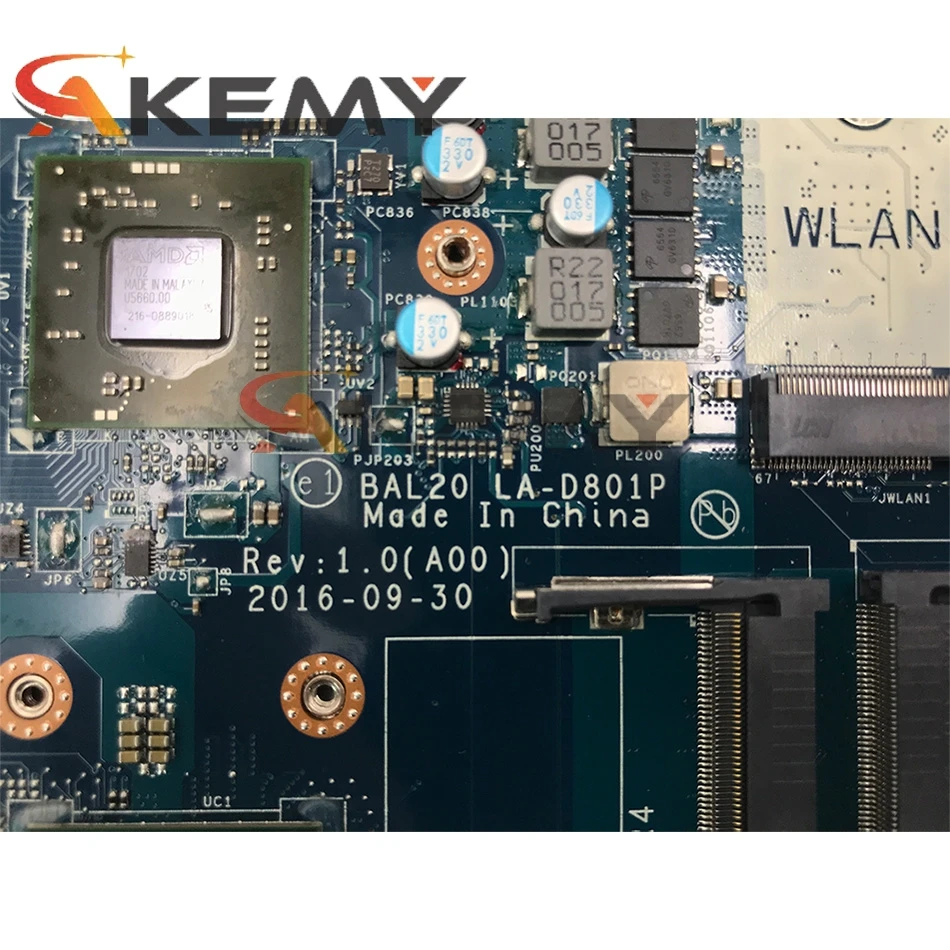 Akemy для DELL 5567 5767 Материнская плата ноутбука CN-0KFWK9 0KFWK9 KFWK9 I7-7500U Процессор R7 M440 4 Гб