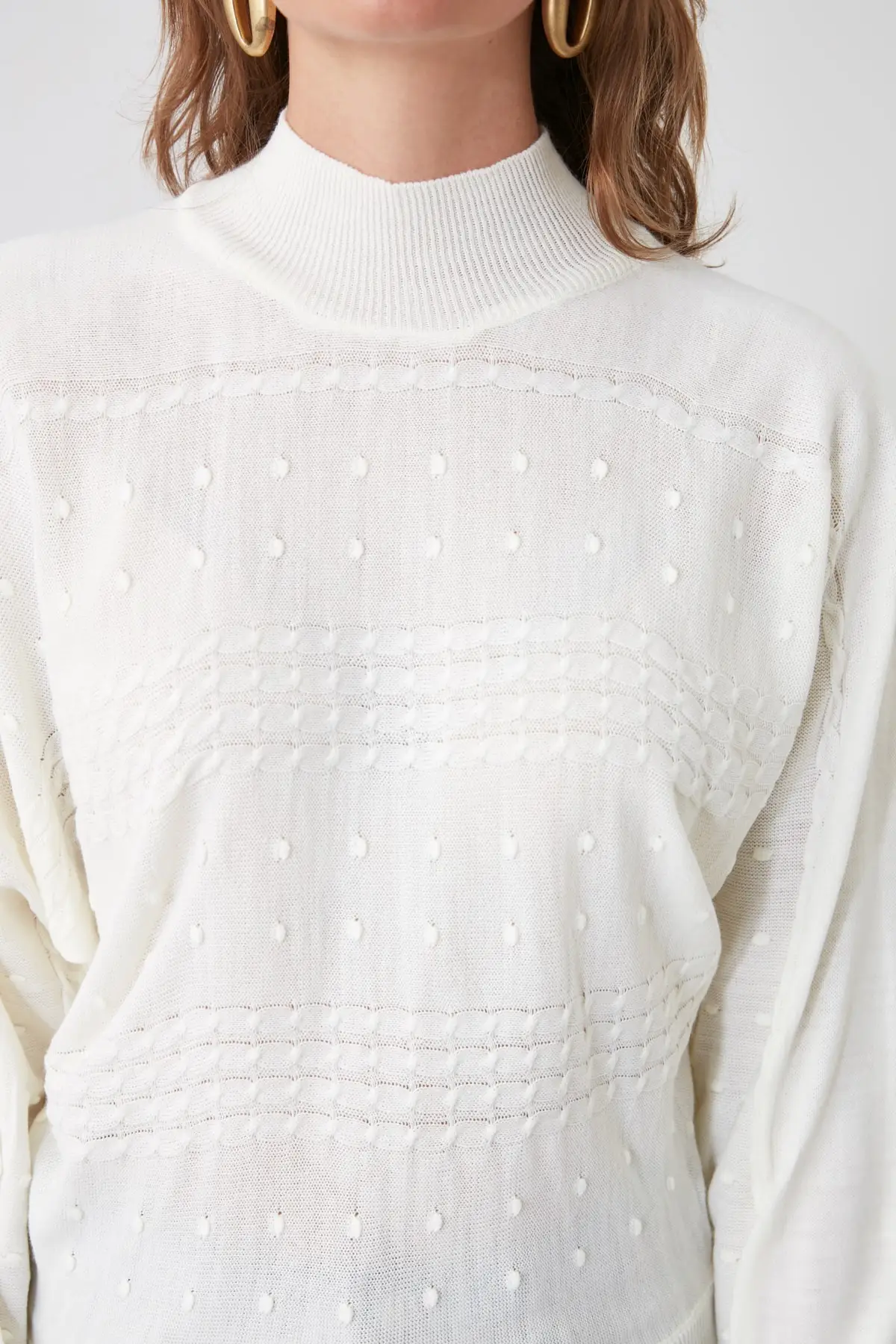 

Trendyol Mesh Detailed Knitwear Sweater TWOAW21KZ1769