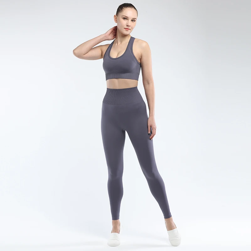 

2 piece Seamless Yoga Set Women Gym Clothes Training Tracksuit Sport Bra Leggings Fitness Clothing Sportswear Workout Clothes