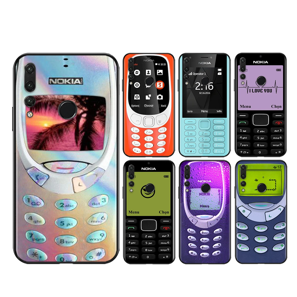 

Divertido Nokia caso For Honor Play 3E 8S 8C 8X 8A 8 7S 7A 7C MAX Prime Pro 2019 2020 Black Soft Phone Case