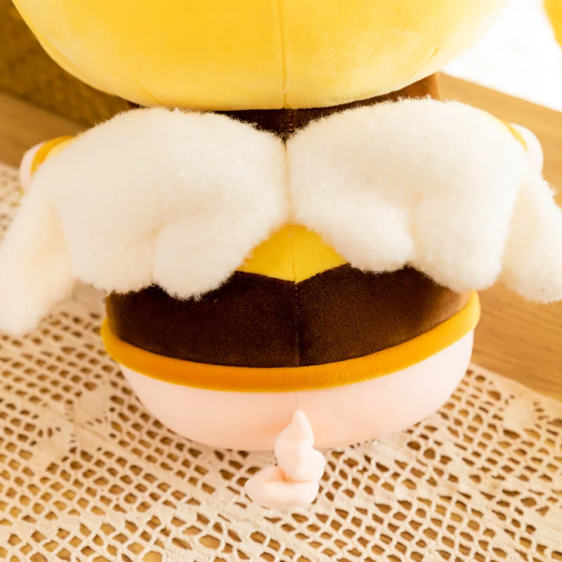 

Cosplay Bee Dressing Pig Plush Toy Stuffed Cartoon Animals Pink Piggy Hug Throw Pillow Big Eyes Pig Doll Cuddly Plushies for Kid