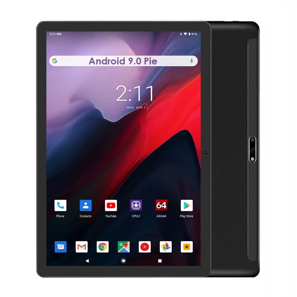Глобальная версия 10-дюймовый планшет Android 9 0 ОС четырехъядерный 1280X800 IPS 2.5D