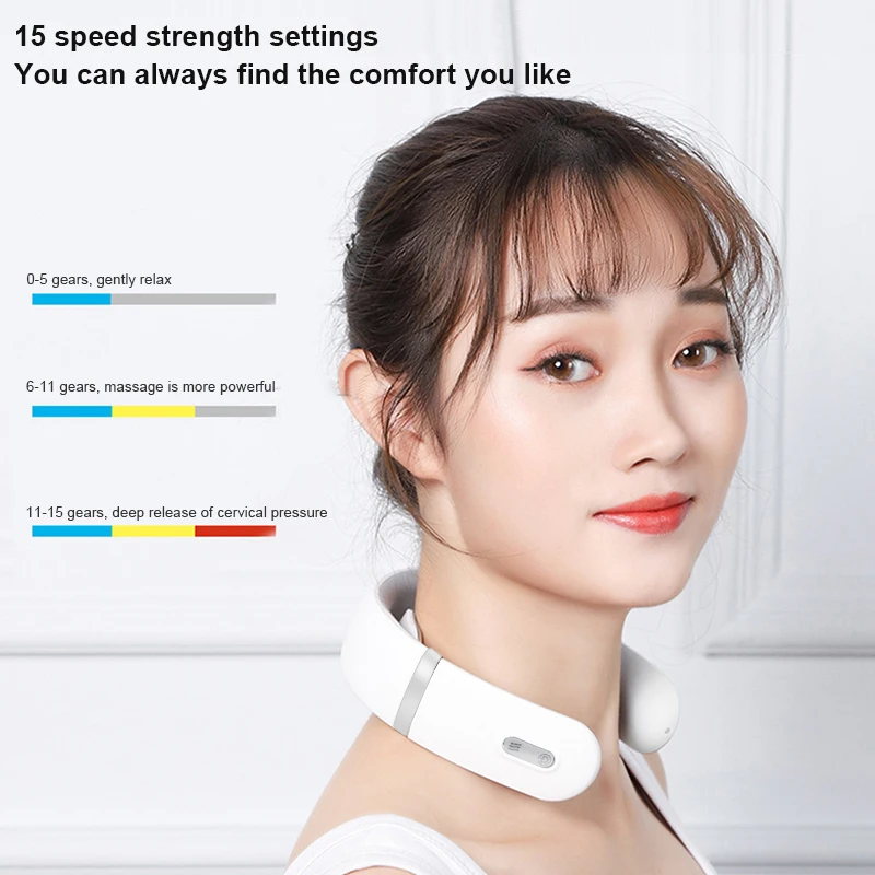 

Smart Electric Neck and Back Massager Neck Pain Relief Pulse Cervical Vertebra Physiotherapy Health Care Relaxation Womens Gift