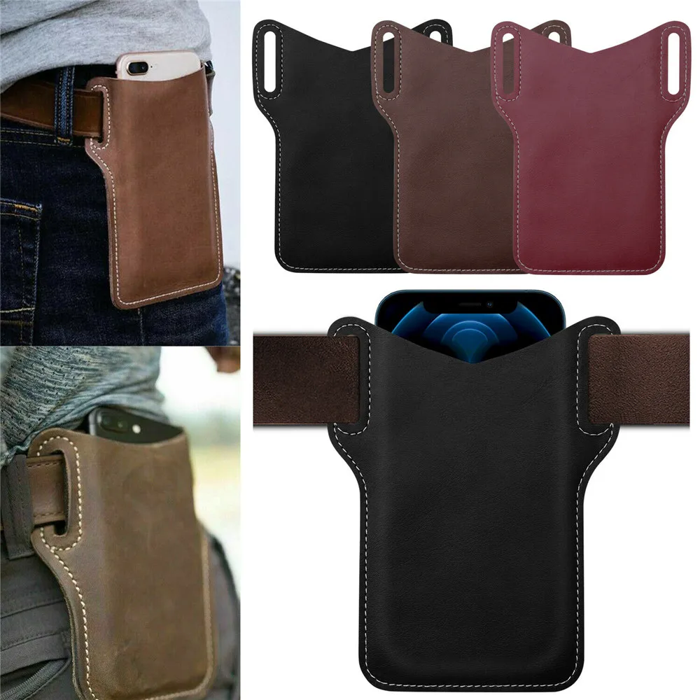 

Covers Pack Waist Loop Holster Belt Case​ Cell Leather Phone Leather Pouch Belt Pack Bag Loop Waist Holster Case Covers For Men