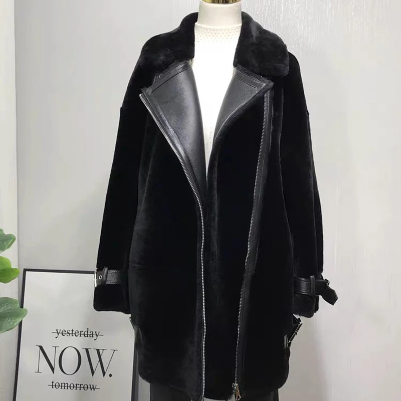 Куртка из натуральной мериносовой овчины пальто натурального меха для женщин