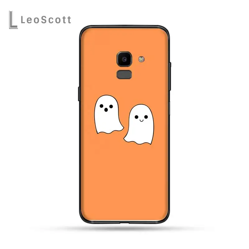 

Cute little ghost with halloween pumpkin Phone Cases For Samsung Galaxy J2 J4 J5 J6 J7 J8 2016 2017 2018 Prime Pro plus Neo duo