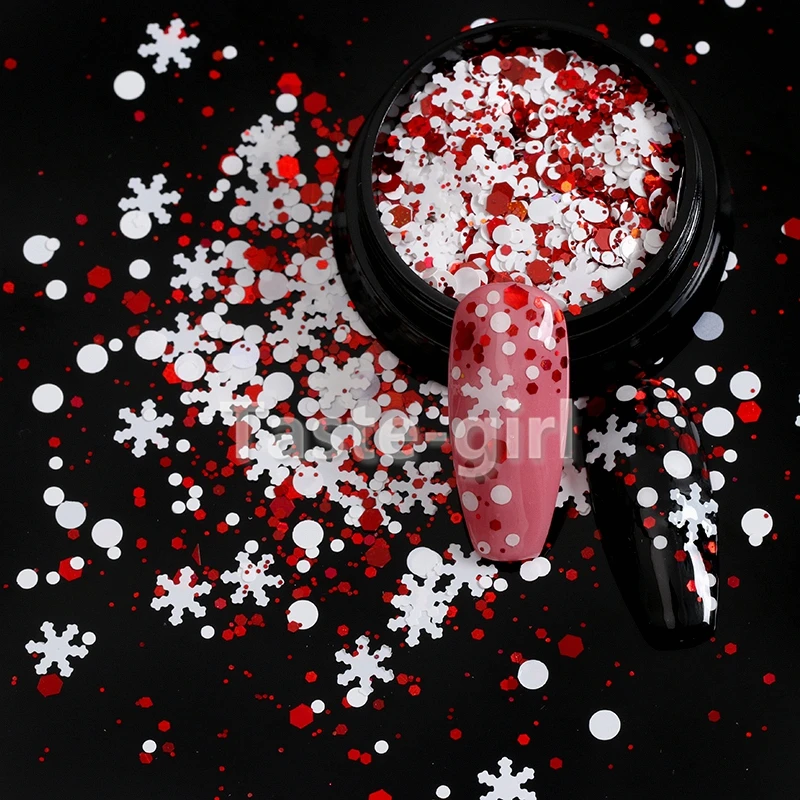 1 Набор ультратонких рождественских блесток для ногтей мини-блестки красочные 3d