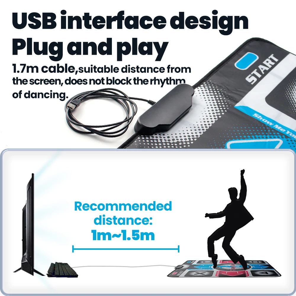 Рисунок 5 - OSTENT нескользящий танцевальный коврик с USB