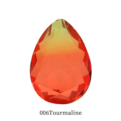 006 Tourmaline Падение блеск Турмалин цветной горный хрусталь кристалл стекло для изготовления ювелирных изделий точечный кристалл для ремесла клей на одежду одежды - Цвет: 006 Tourmaline