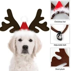 Головной убор для домашних питомцев, регулируемый эластичный головной убор в виде рогов оленей, Классический головной убор, аксессуар для вечевечерние