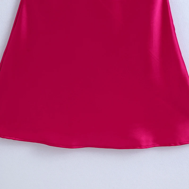 

HWLZLTZHT 2021 Summer Slip Dress Women Solid Short Woman Dresses Backless Halter Collar Strap Mini Sexy Dress Club Party Dress
